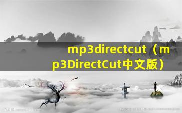 mp3directcut（mp3DirectCut中文版）